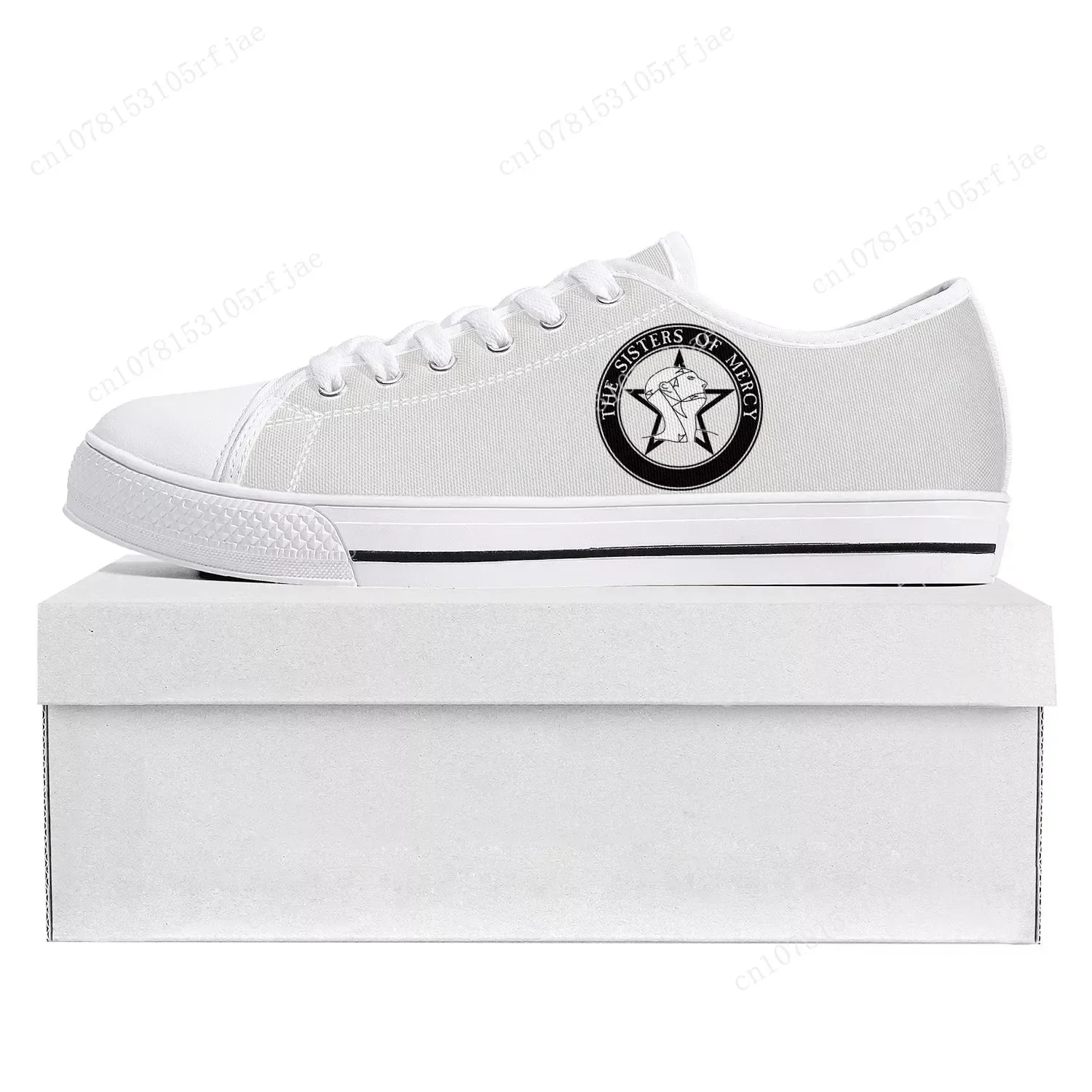 

Andrew Eldritch Mercy Music Rock Band Low Top High Quality Sneakers Mens Womens Teenager Canvas Sneaker Couple Shoes Custom Shoe