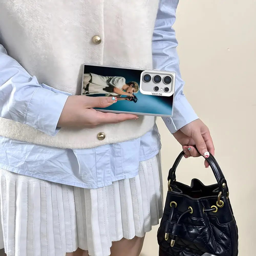 المغني T-The Kid Laroi قضية الهاتف لسامسونج غالاكسي S25 حافة S24 S23 S22 S21 S20 الترا سيليكون الملونة الفضة جراب هاتف