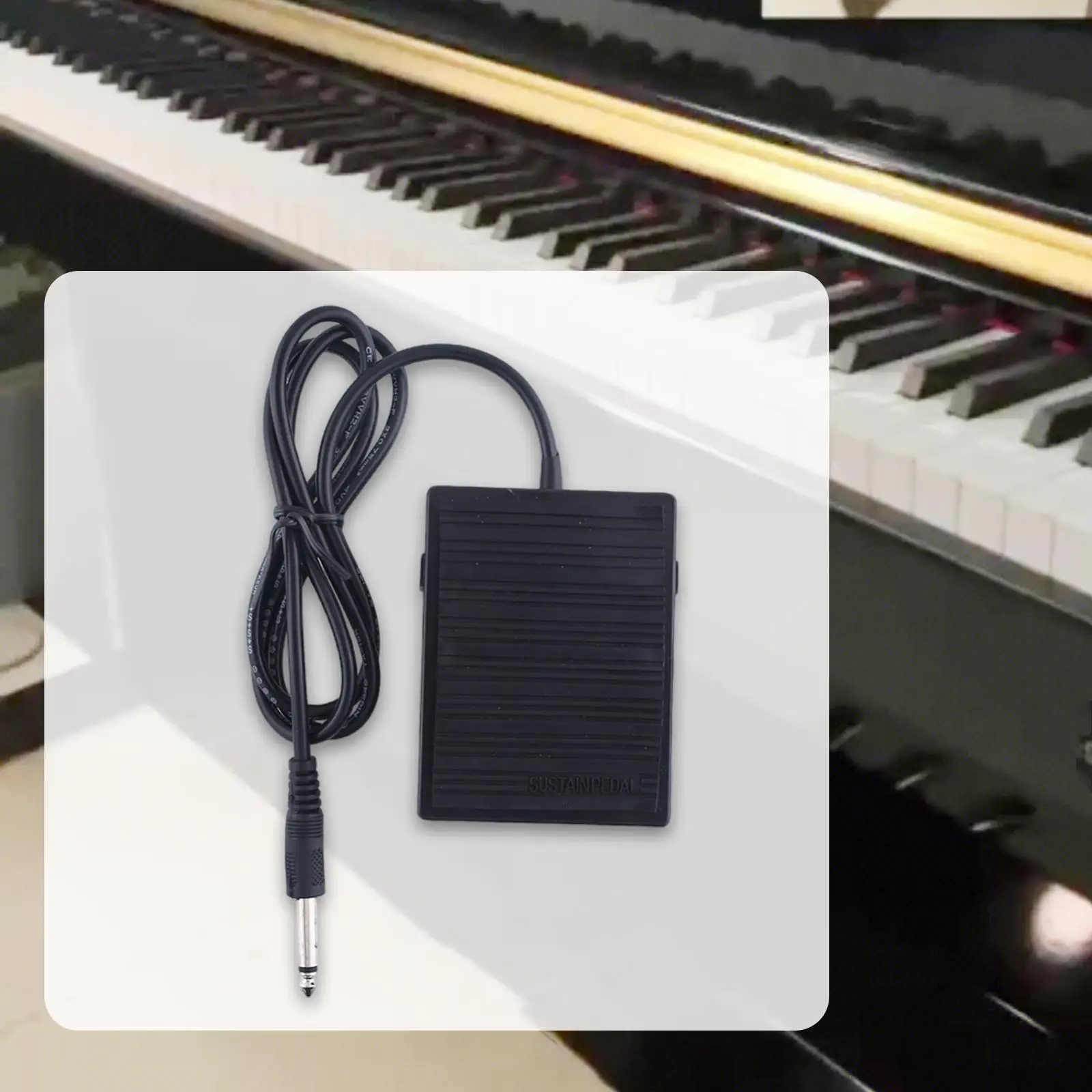 Electric Pianos Keyboards Sustain Pedal for MIDI Synthesizer for Performance