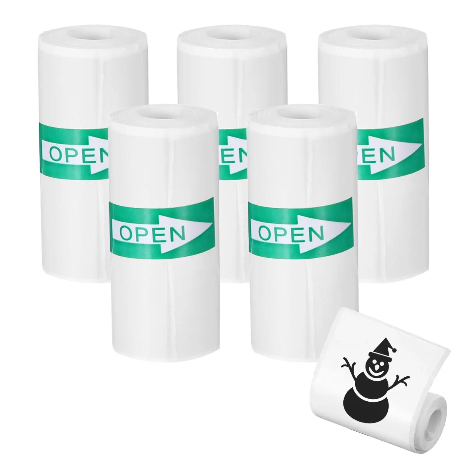 

Термобумага для принтера, белая самоклеящаяся бумага для мини-принтера 57*25 мм, термостикеры для большинства моментальных камер