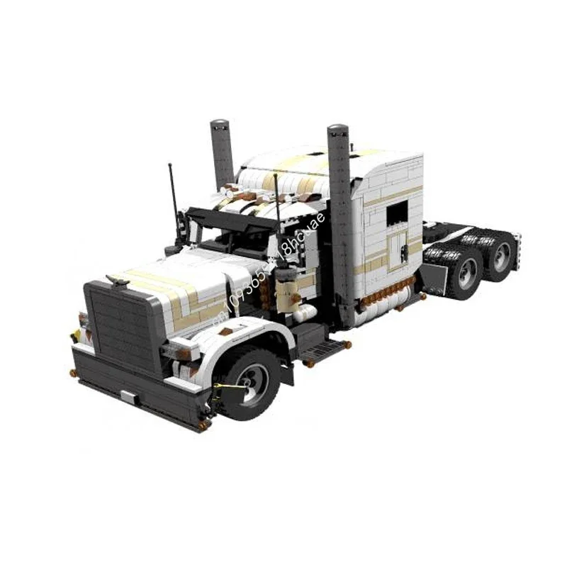 Image of 2085 Teile MOC Transporter Peterbilt 389 Mit Ultra-Sleeper-Technologie Modellbausatz Stapelbare Bausteine Kreatives Spielzeug Geschenk