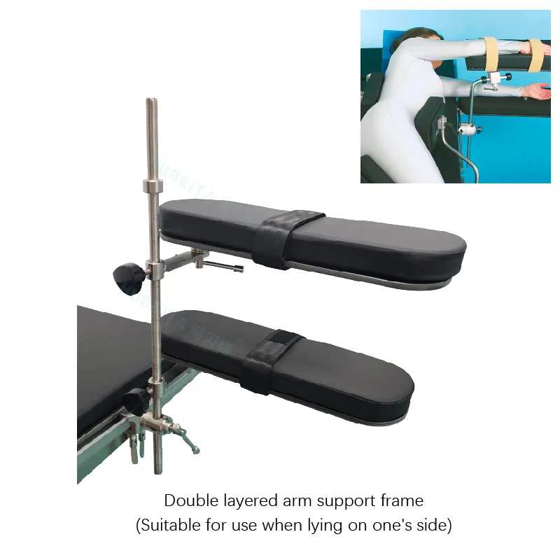 Cost-effective Universal Multi Directional surgical table Arm Plate for hand surgery