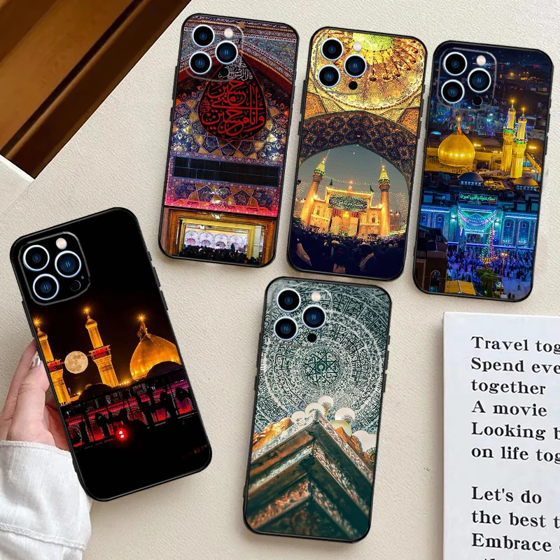 Islam Shrine Najaf Karbala Case For iPhone 15 16 13 11 12 14 Pro Max Mini 7 8 14 15 16 Plus XR XS Max X Back Cover