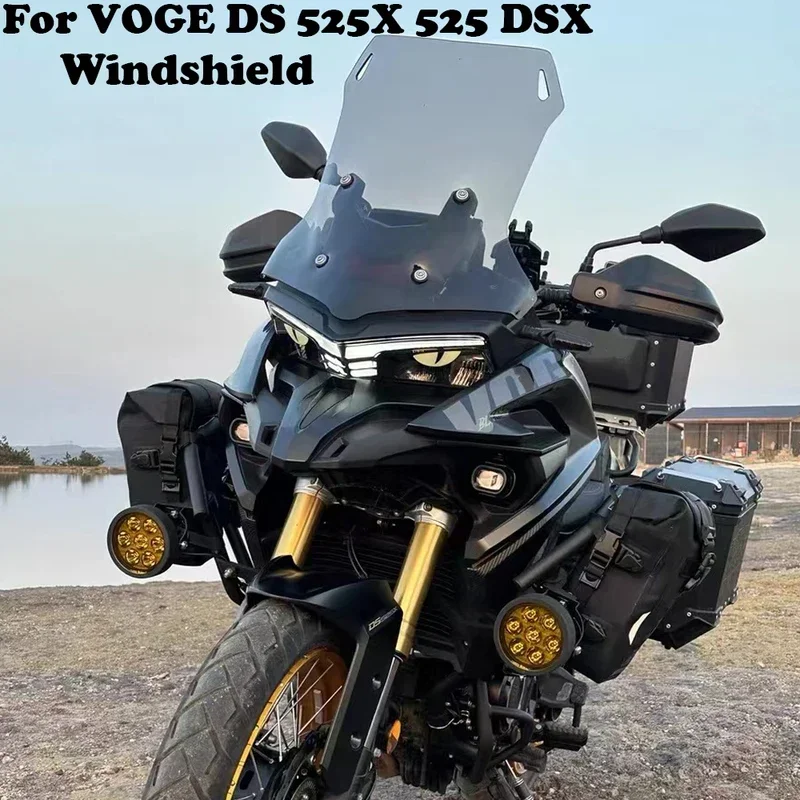 DS525X Accessories Windshield For Loncin VOGE 525DSX 525 DSX 2022 2023 New Motorcycle Windshield Increased Height