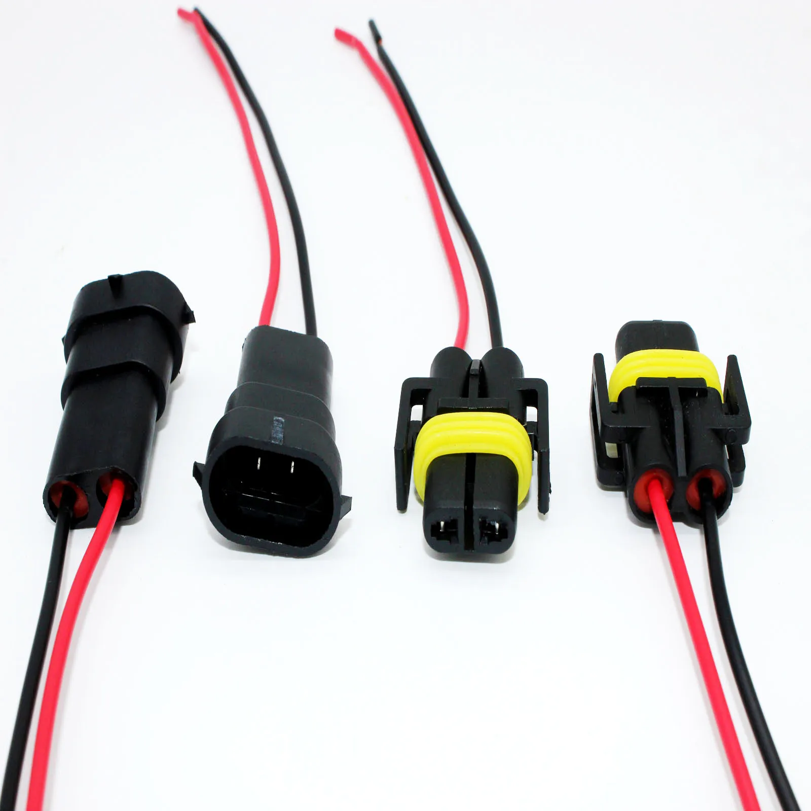 

12pc Car Lights Female and Male Connector Headlight 9005 9006 Relay Wiring Harness Fog Light Bulbs Daytime Running Auto Lamp