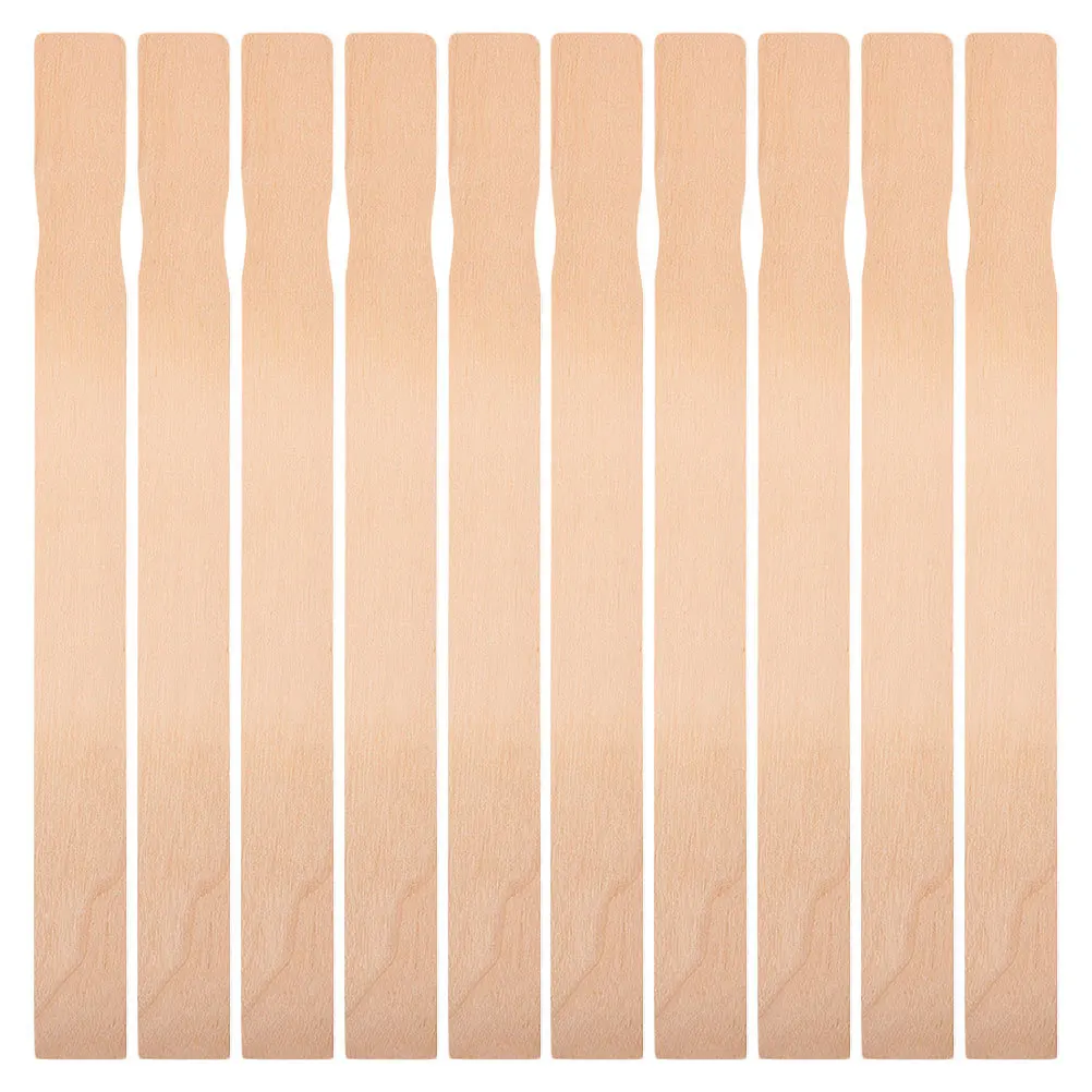 

10pcs Paint Sticks Wood Stir Sticks For Mixing Epoxy Resin Craft Projects Natural Wooden Paddles Smooth Lightweight Reusable