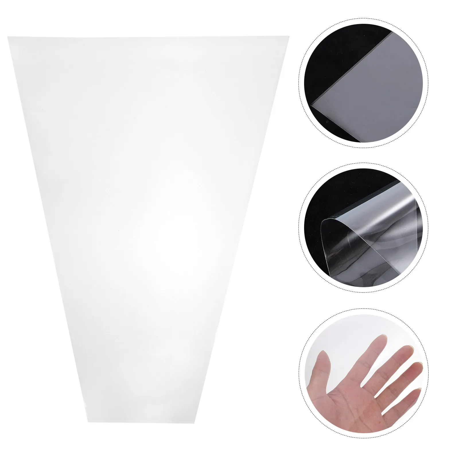 50Pcs Fresh Flower Packaging Bags Cellophane Wrap for Florist Bouquet Flower Wrapping Paper Clear Wrap Cellophane Bags