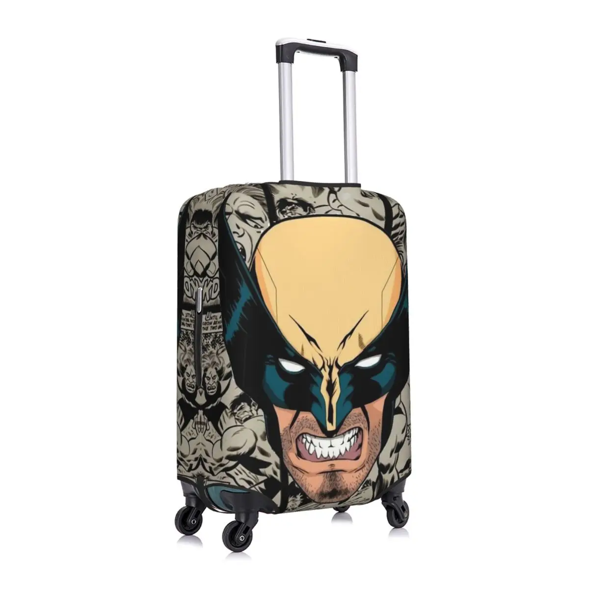 Capa de mala de filme Wolverine personalizada, capas protetoras de bagagem laváveis para 18-32 polegadas