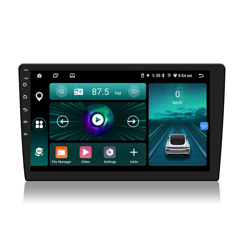 Universal 9/10 Inch 2 Din Android Autoradio BT FM IPS Touch Screen Carplay Car DVD Player WIFI GPS Navigation with 360 Function