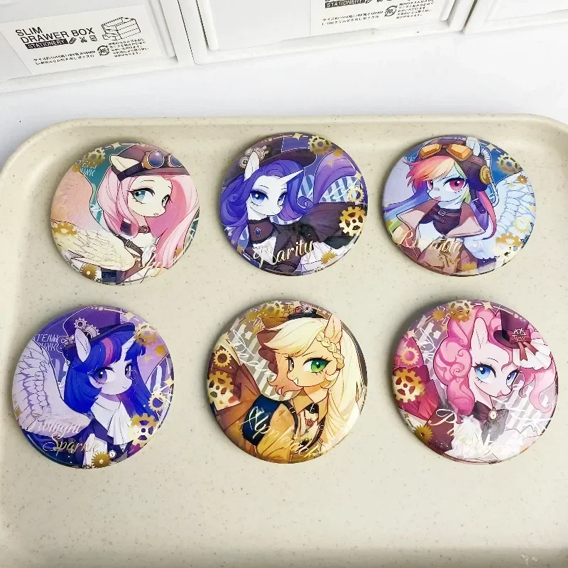 

New My Little Pony Rainbow Dash Twilight Sparkle Cute Kawaii Souvenir Pins Brooch Icon Badge for Bags Anime Figure Kids Gifts