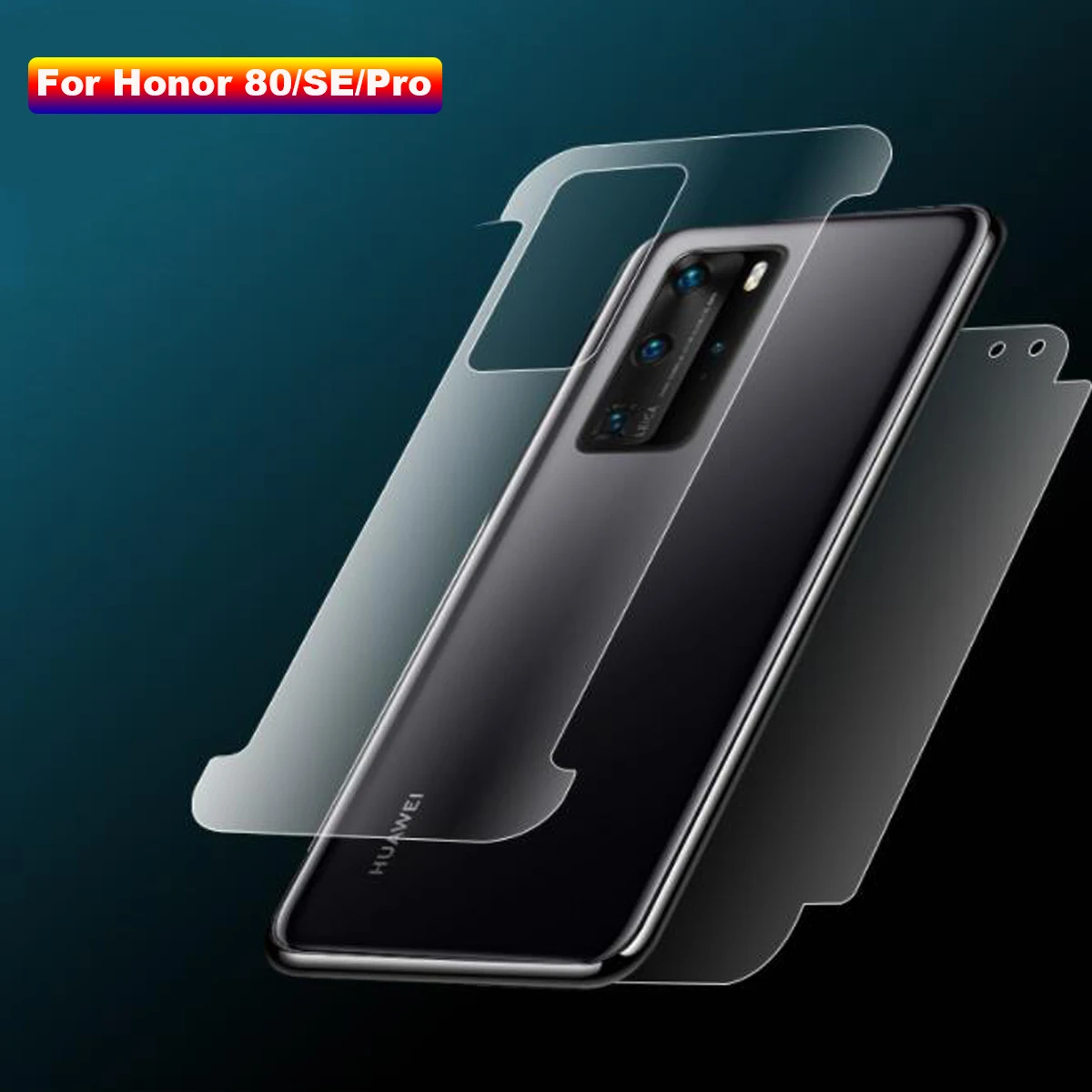 HD Front Back Hydrogel Film for Huawei Honor 80 Pro Screen Protector for Honor 80 SE Full Cover Protective Gel Film+Fix Tools