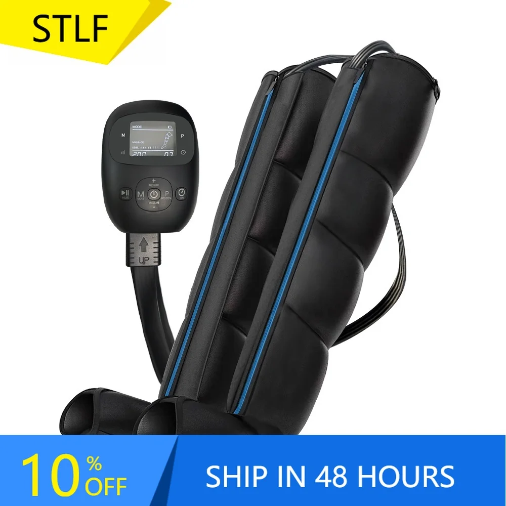 

STLF360 Массажер сжатия воздуха для ног Компрессионные ботинки для ног с умным датчиком давления для тренажерного зала, домашнего использования, расслабление мышц и переробления