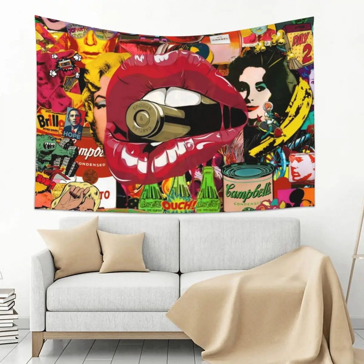 

Pop Art Therapy Tapestry Wall Hanging Decor Bedrooms Decor Decorative Wall Murals Tapestry
