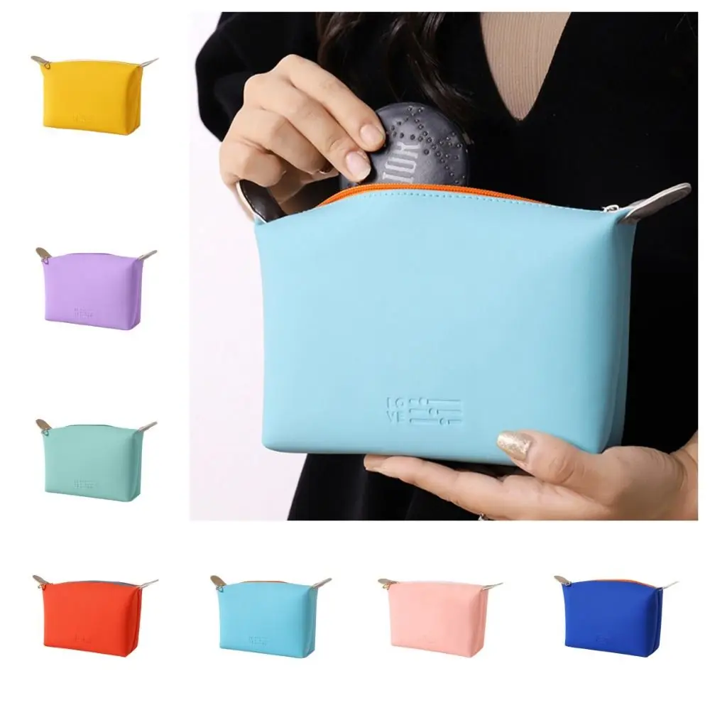 Creative Handbag PU Cosmetic Bag Waterproof Large Capacity Toiletry Bag Zipper Moisture-proof Makeup Bag Women