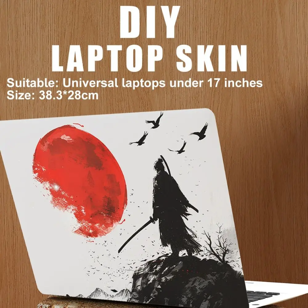 Universal 15 16 17 Inch Laptop Sticker Skins Japanese Style A+C Side DIY Protective Film Waterproof Scratch-proof