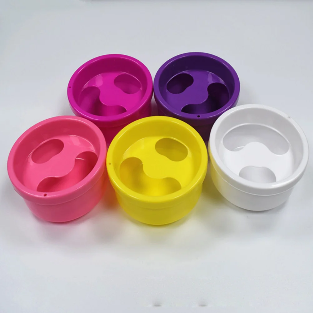 3 قطعة وعاء نقع الأظافر ملحق مانيكير دائم لإزالة الأظافر كاذبة صالون المنزل وعاء الأظافر نقع إصبع نقع الأطباق #4