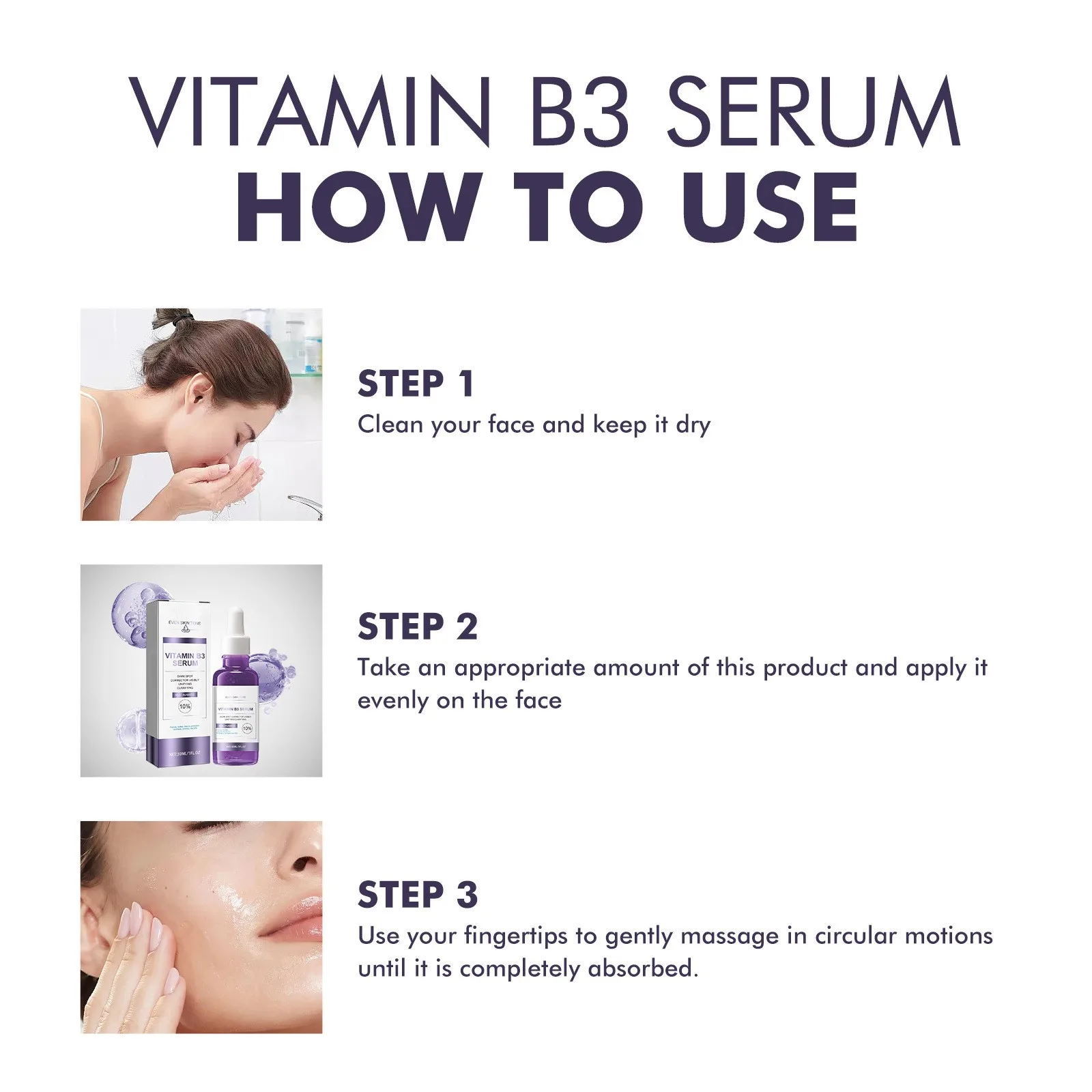 B3 Facial Essences Firming Facial Skin Brightening Tenderizing Reducing Fine Lines And Wrinkles Hydrating And Moisturizing 30ml