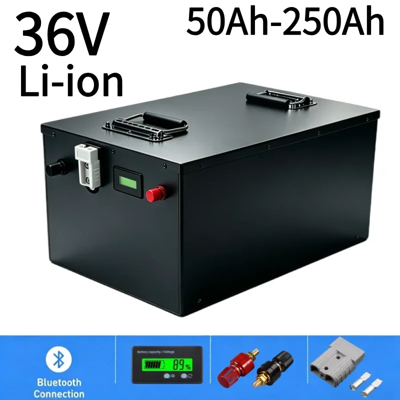 36V Deep Cycle Li-ion Battery 50Ah-250Ah Built-in Premium BMS High Density Fast Charge High Discharge Solar Energy Storage Batte