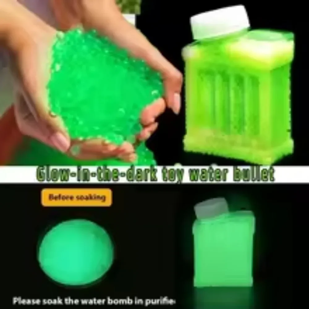 M12000PcS ديكور المنزل مضيئة حبات المياه يتوهج في الظلام اللؤلؤ هيدروجيل هلام الكرة كريستال هلام الفاصل كرات الماء الناسف 7 مللي متر