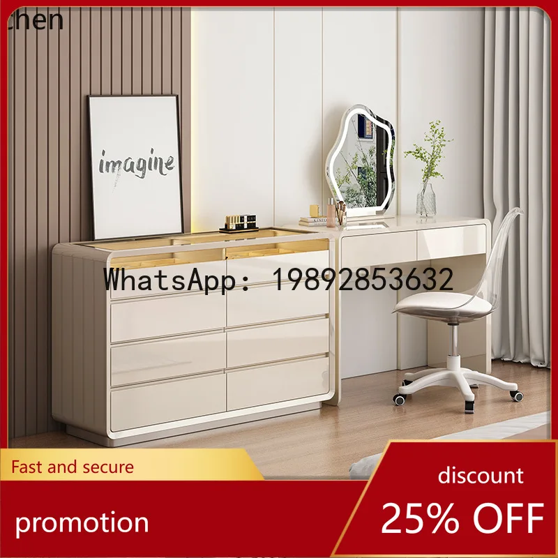 

YFY Lacquered Bedroom Bedside Storage Cabinet Living Room Modern Simple Smart Wall-Mounted Storage Cabinet Chest of Drawers