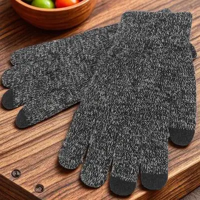 ถุงมือหน้าจอสัมผัส 1 คู่สำหรับผู้ชาย ถุงมือกันหนาวสำหรับปั่นจักรยาน ขี่จักรยาน เดินป่า เล่นสกี ตกปลา ล่าสัตว์ กีฬากลางแจ้ง กันลื่น สำหรับฤดูหนาว