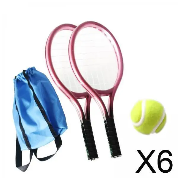 Miniature Tennis Racket and Ball Set Realistic Sports Toy for Miniature House Objects Fashion Doll Playset