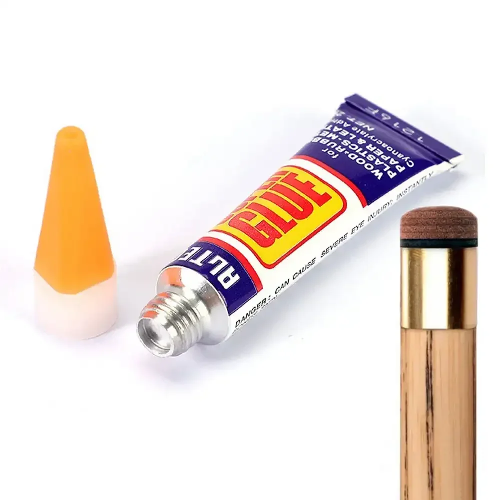 Glue for Pool Cue Tips Filling Liquid Transparent Fast Drying Strong Glue Portable Durable Snooker Cue Billiards Accessories