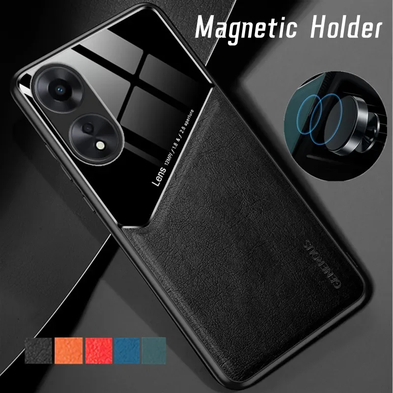 Shockproof Case for OPPO A78 A58 A38 A18 A98 5G A77 A57 A57S A76 A16 A16S A54S A74 Protective Cover Magnetic Holder Coque Fundas