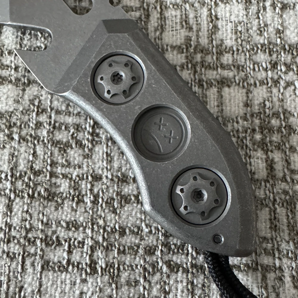 Titanium Alloy DC53 Crowbar with Carbon Fiber Sheath Bottle Opener Outdoor Multifunction EDC Tools