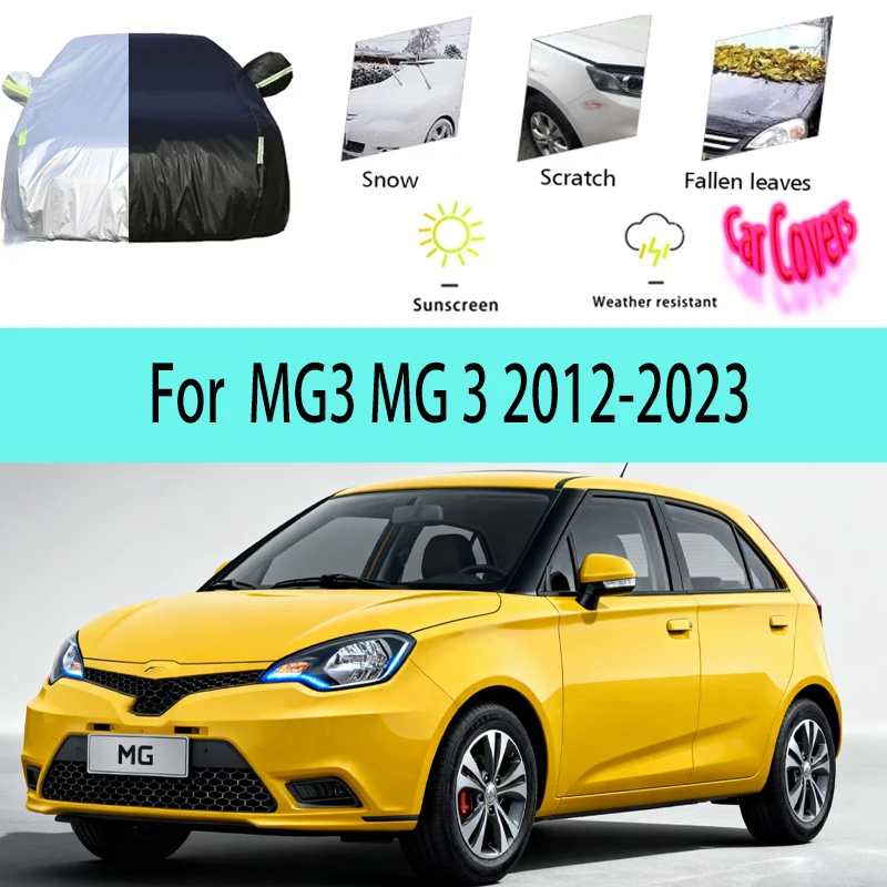 

Для MG3 MG 3 2012-2023 2018 2019 2020 полные автомобильные чехлы на открытом воздухе солнце анти-УФ-дождь снег пыль защита ткань Оксфорд аксессуары