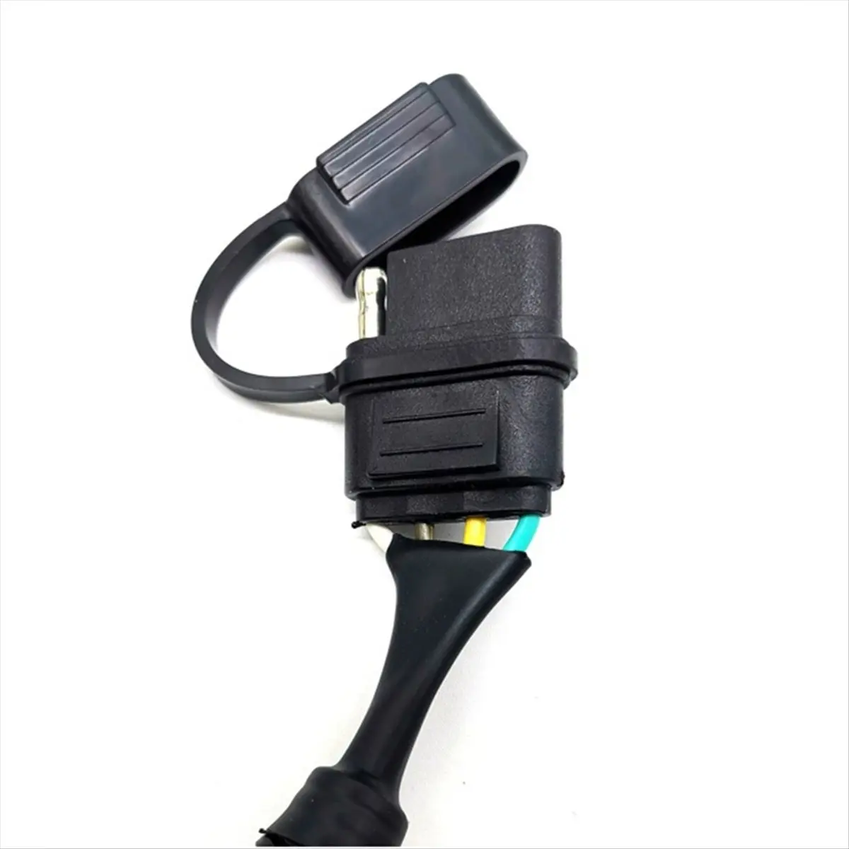 7 Way Blade to 4 Way Flat Trailer Adapter Single Function Round to 4 Pin Trailer Wiring Connector for Truck RV Trailer
