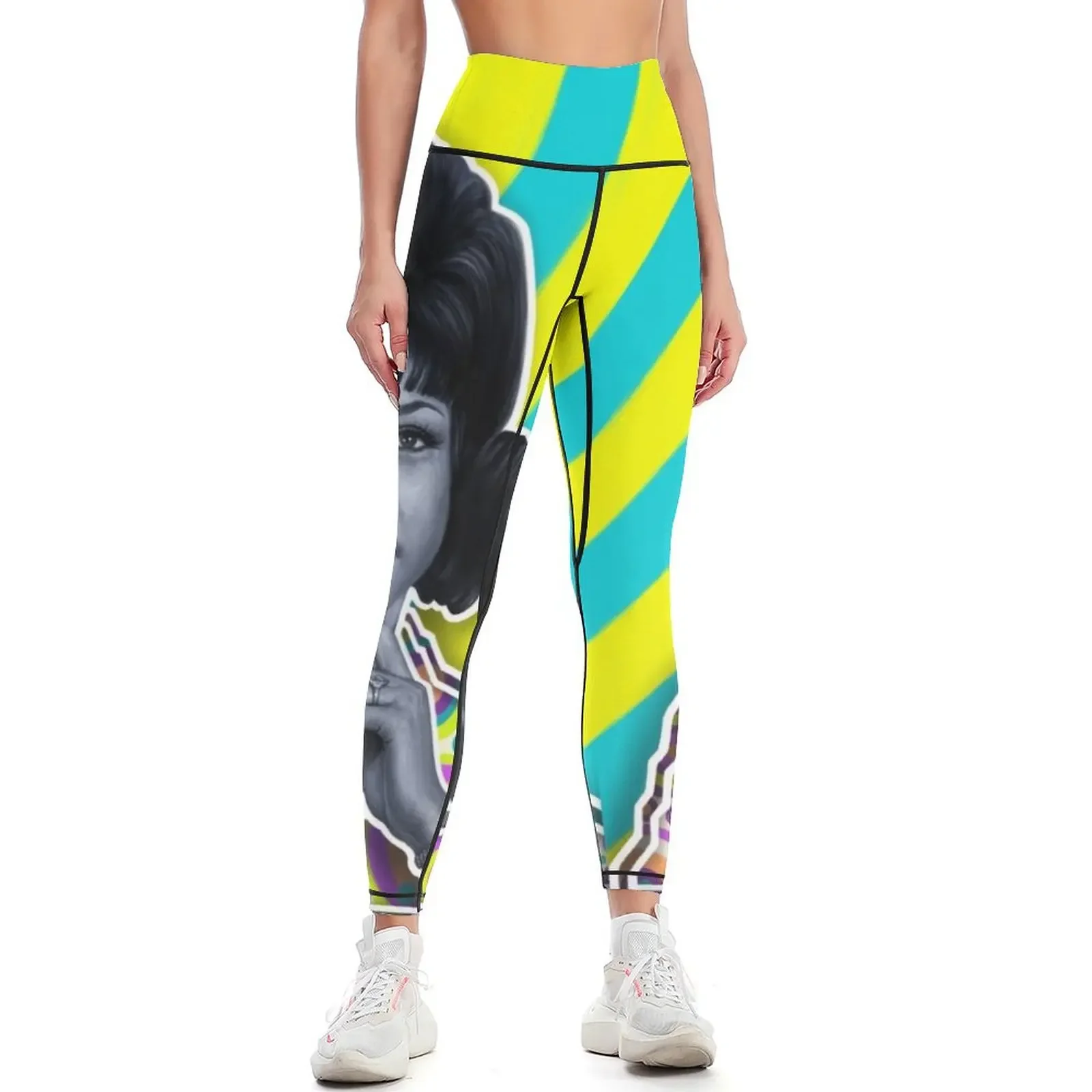 

Aretha - Queen of Soul Leggings Clothing fitness fitness set gym sport pants gym top Womens Leggings