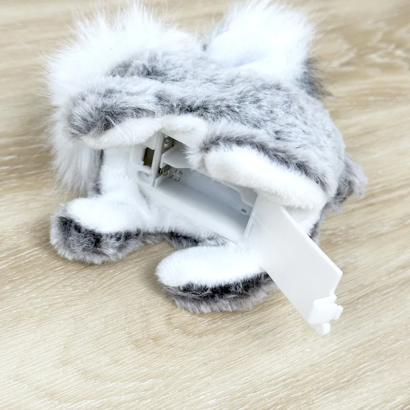 Giocattolo di peluche elettrico per bambini Simulazione Animale domestico Coniglietto di peluche La camminerà chiamano Scuotendo le orecchie Simpatico coniglietto Giocattolo strisciante per l'apprendimento del bambino