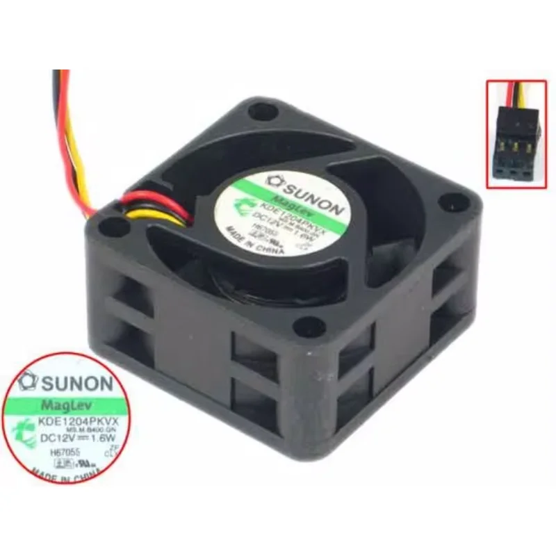 

SUNON KDE1204PKVX MS.B2836.A.GN DC 12 В 1,6 Вт 3-проводной 40x40x20 мм охлаждающий вентилятор для сервера