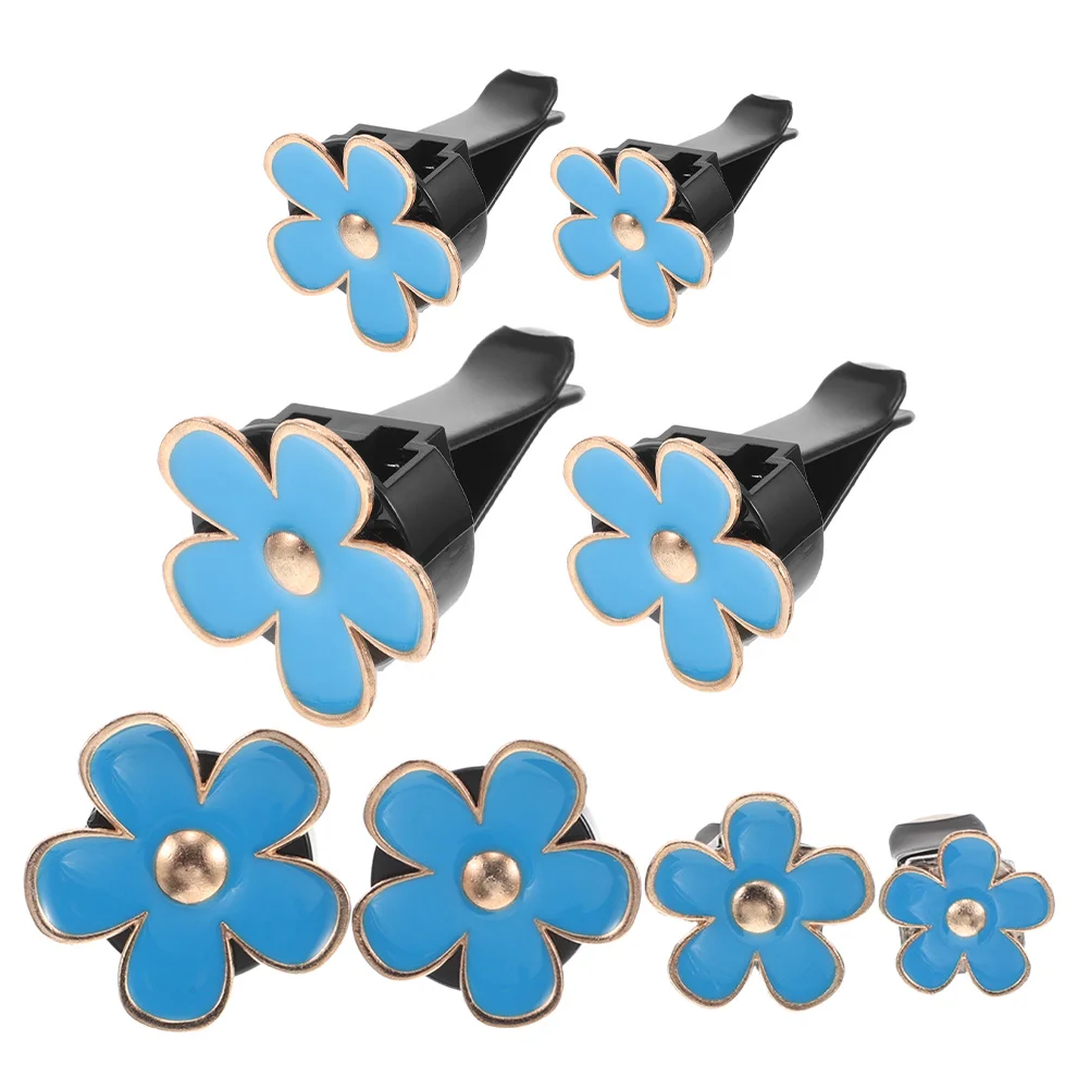

8Pcs Daisy Car Vent Clips Flower Shaped Fragrance Diffuser Cute Interior Decor Air Freshener Car Accessories Cute