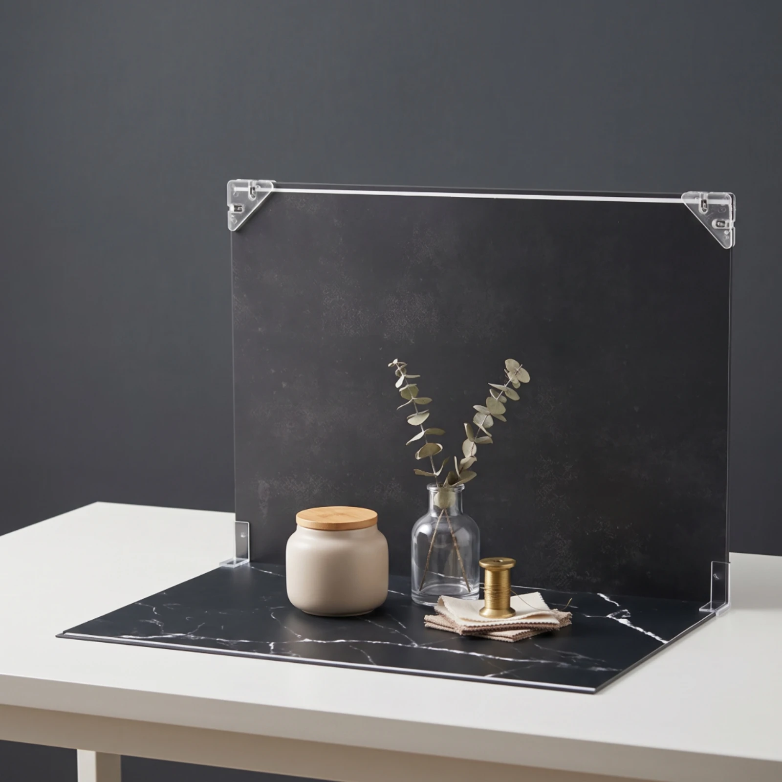 Photography Background Card Tabletop Photo Display Board Backdrop with Printed Textures Easy to Install Lightweight