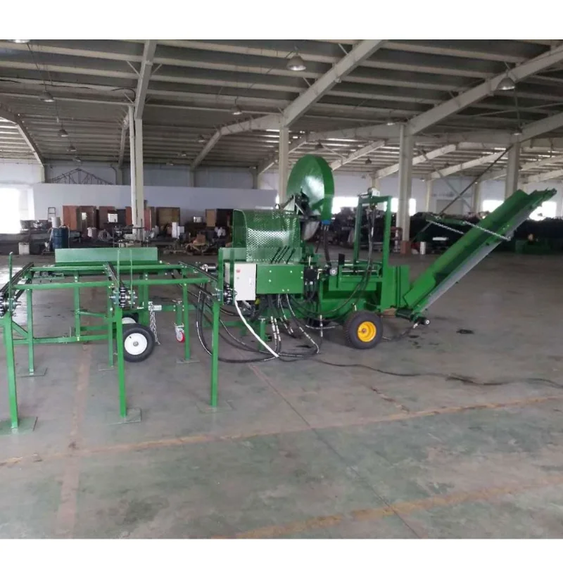 50 Ton Commercial Grade Saw Blade Type Full Hydraulic Operate Firewood Processor Log Processor with Chain Table Conveyor