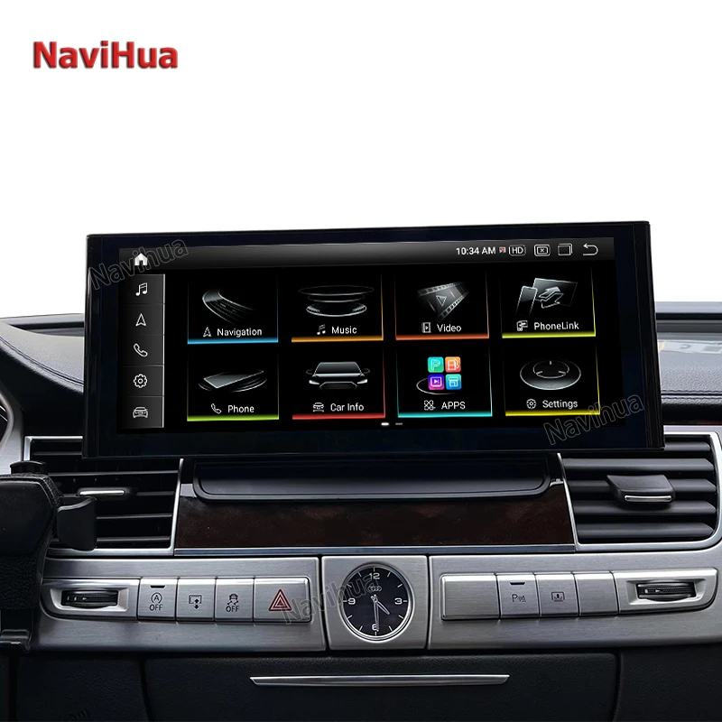 

12.3 Inch Android Auto Car Radio for Audi A8 2012-2018 Car DVD Player Multimedia Touch Screen Stereo GPS Navigation Upgrade