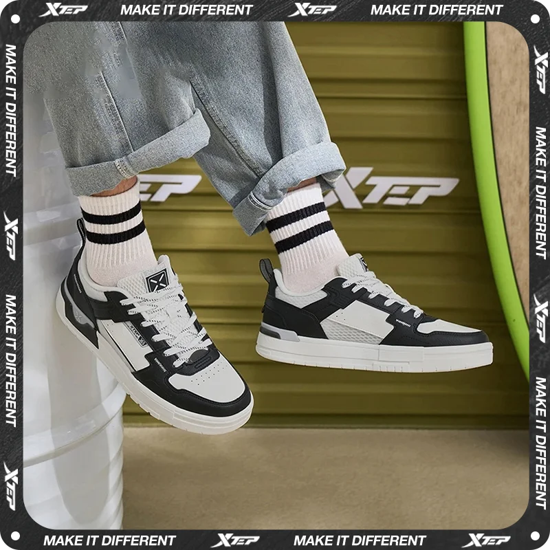 

Xtep Skateboarding Shoes For Men 2024 Summer Everyday Men's Skate Shoes Thick Sole Casual Comfortable Sneakers 976219310036