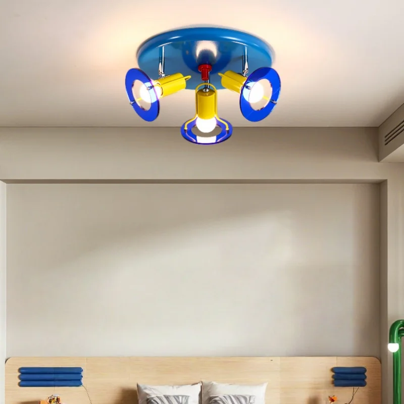 Mordern Style Vintage Changeable Iron Celling Light Decoration Sconce Wall Lamp for Bedroom Living Room Office Indoor Home Light