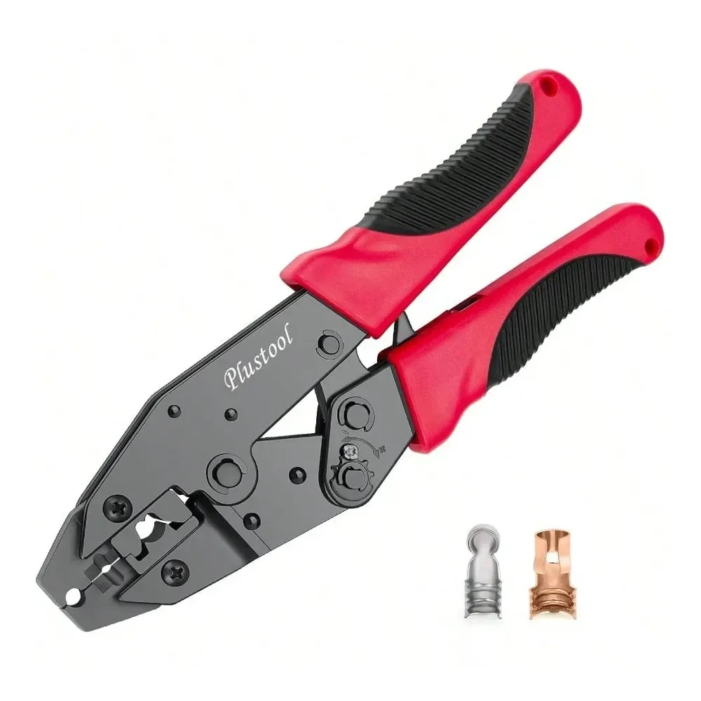 

Heat Shrink Connectors AWG22 10, Ratcheting Wire Terminal Crimper Crimping Pliers Electrical Crimping