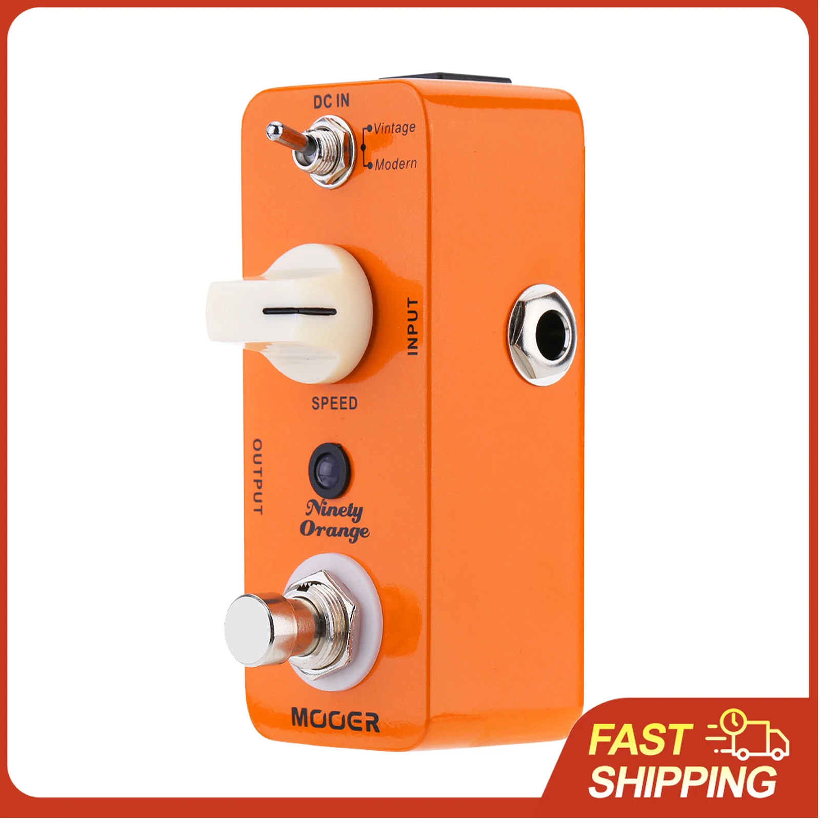 

Педаль эффектов для электрогитары Mooer Ninety Orange Micro Mini Analog Phaser с функцией True Bypass