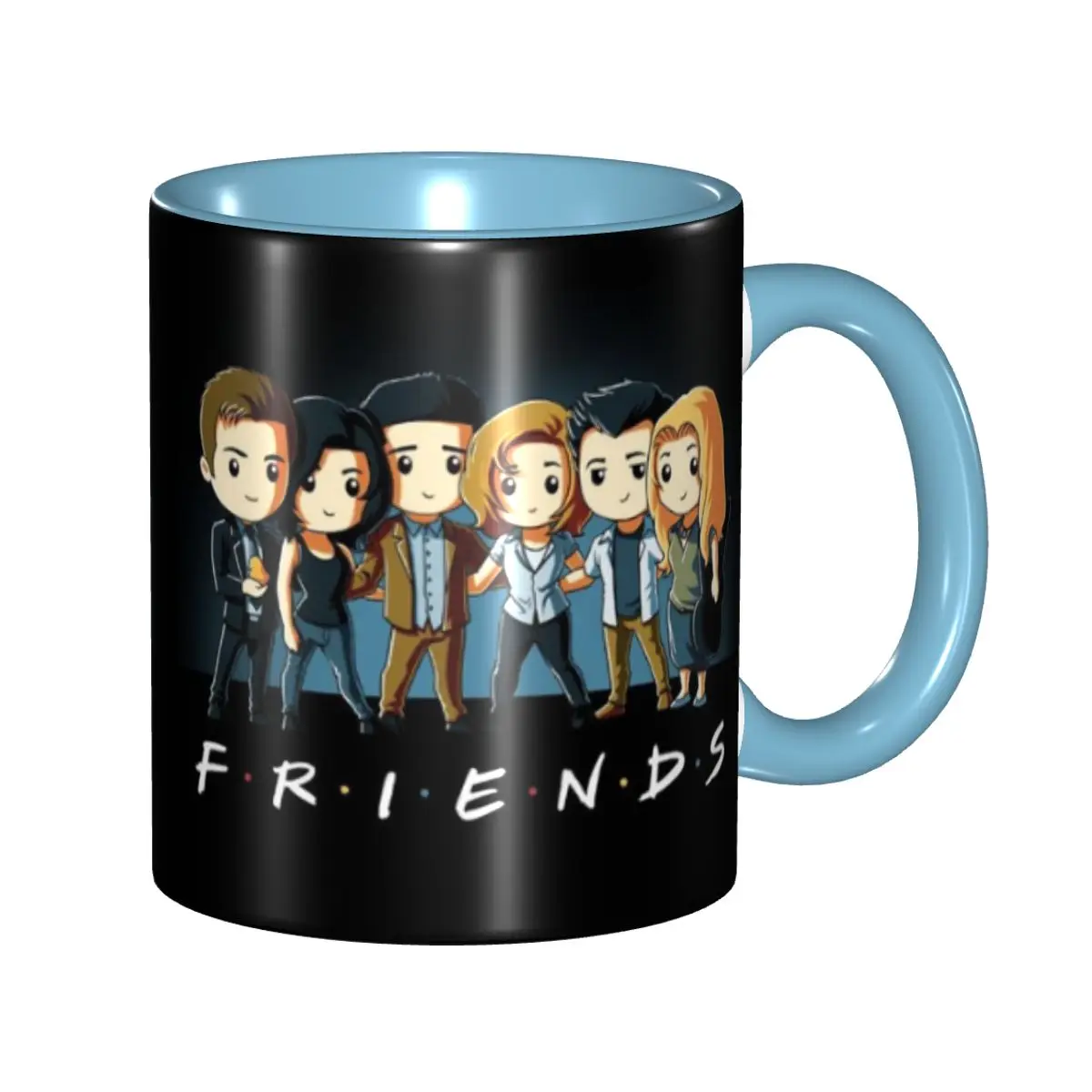 Custom Friends Characters Cartoon Aime Coffee Mug DIY TV Show Ceramic Milk Tea Cups
