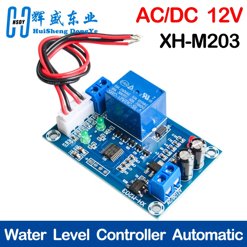 XH-M203 water level controller automatic water level controller water level switch level water pump controller 12V Relay Output