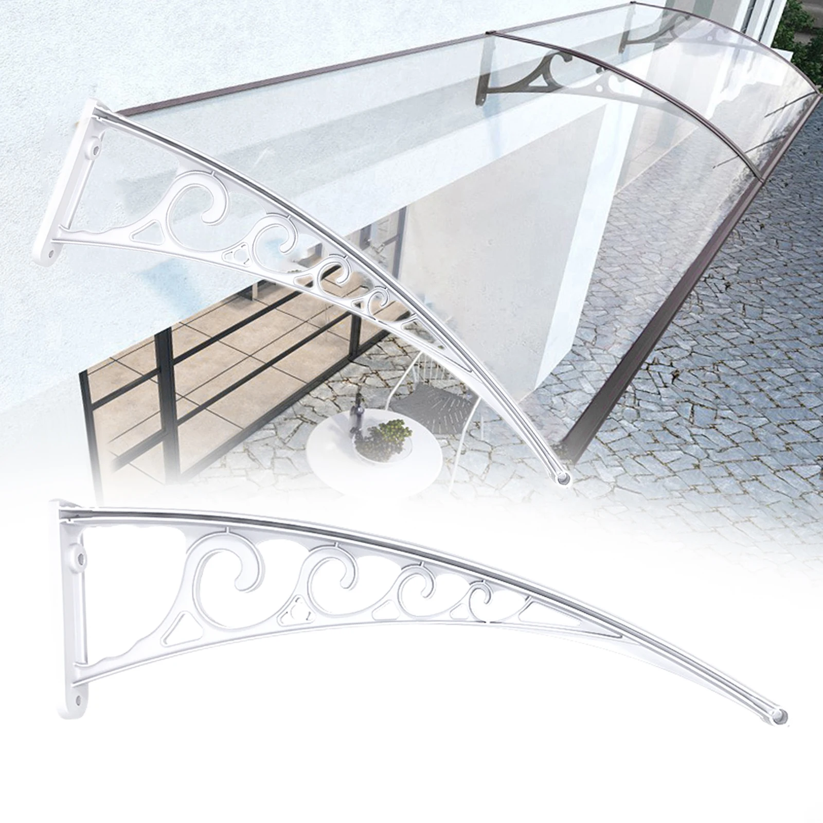 Strong Awning Canopy Bracket Sunshades Support Bracket Outdoor Hollow Easy Installation Window Awning Bracket for Door Balcony