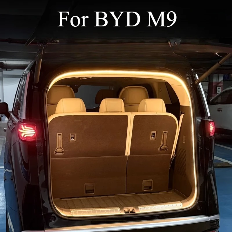 For BYD M9 Trunk Ambient Tailbox Lights Welcome Lights Special LED Modification Body Kits Automobiles Exterior Parts Accessories