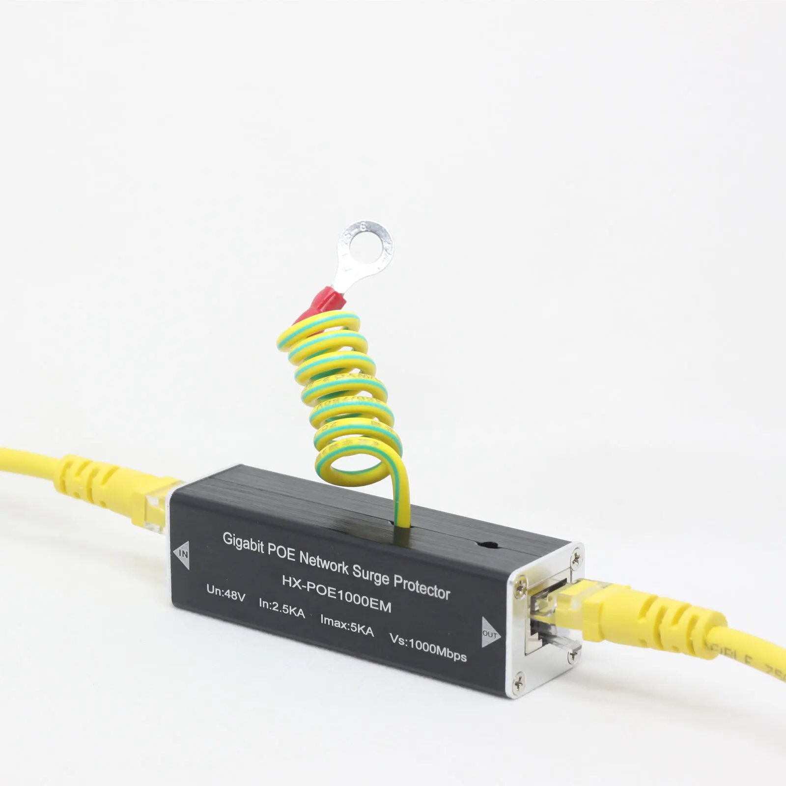 PoE Ethernet Surge Protector Lightning Arrester RJ45 Network Thunder Protection