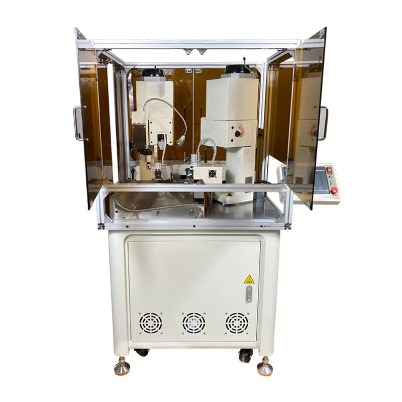 JCW-CST02 China Factory Double-head Fully Automatic Terminal Crimping Machine Cable Stripping Machine