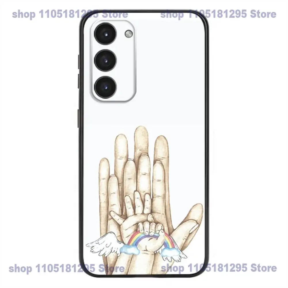 R-Rugrat Chuckie A-Angelica funda de teléfono para Samsung Galaxy A32,21s,22,31,52,53,72,73, Note20,8,9,10 funda negra de silicona suave