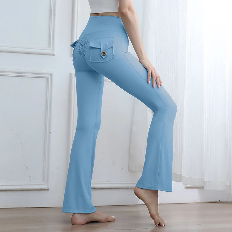 المرأة تمتد جيب اللياقة البدنية تشغيل طماق مثير الورك رفع متوهج اليوغا السراويل ربيع الخريف عارضة الرياضة التجفيف السريع السراويل #4